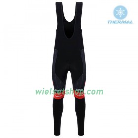 Fietskleding (Fietsshirt Lange Mouw + Lange Koersbroek) 2018 Trek-Segafredo N002 Winter Thermal Fleece